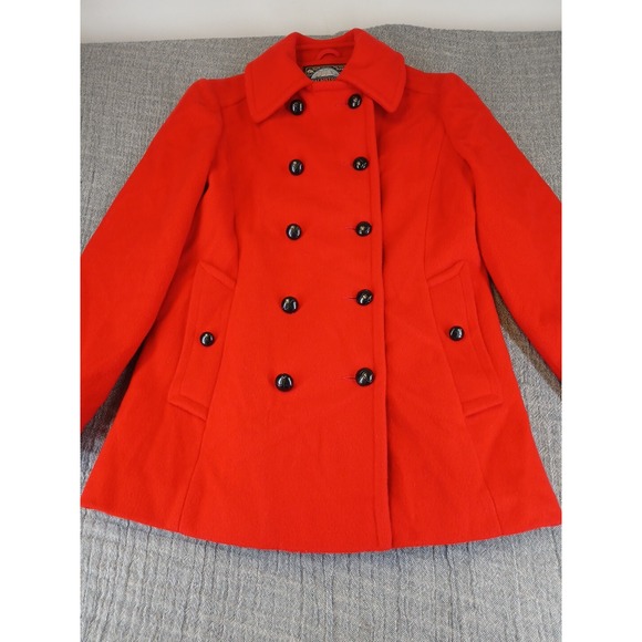 Mackintosh Size 6 Red Wool Authentic Peacoat Coat Jacket Union Made in USA - Picture 6 of 12
